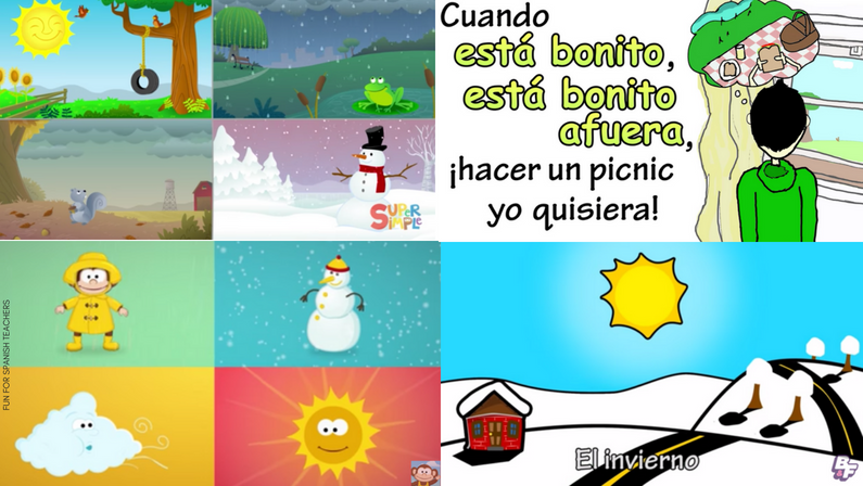 Seasons and Weather Songs for Elementary Spanish