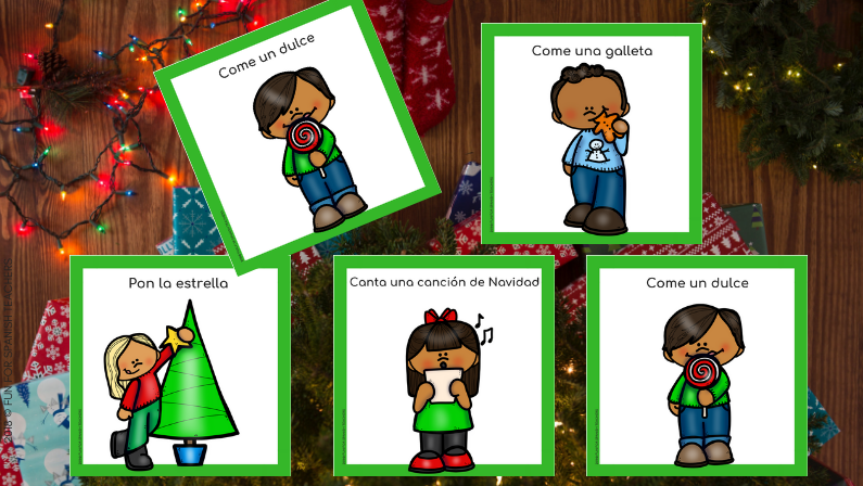 CHRISTMAS MOVEMENT CARDS IN SPANISH