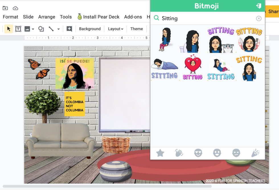 CREATE YOUR BITMOJI CLASSROOM - FunForSpanishTeachers